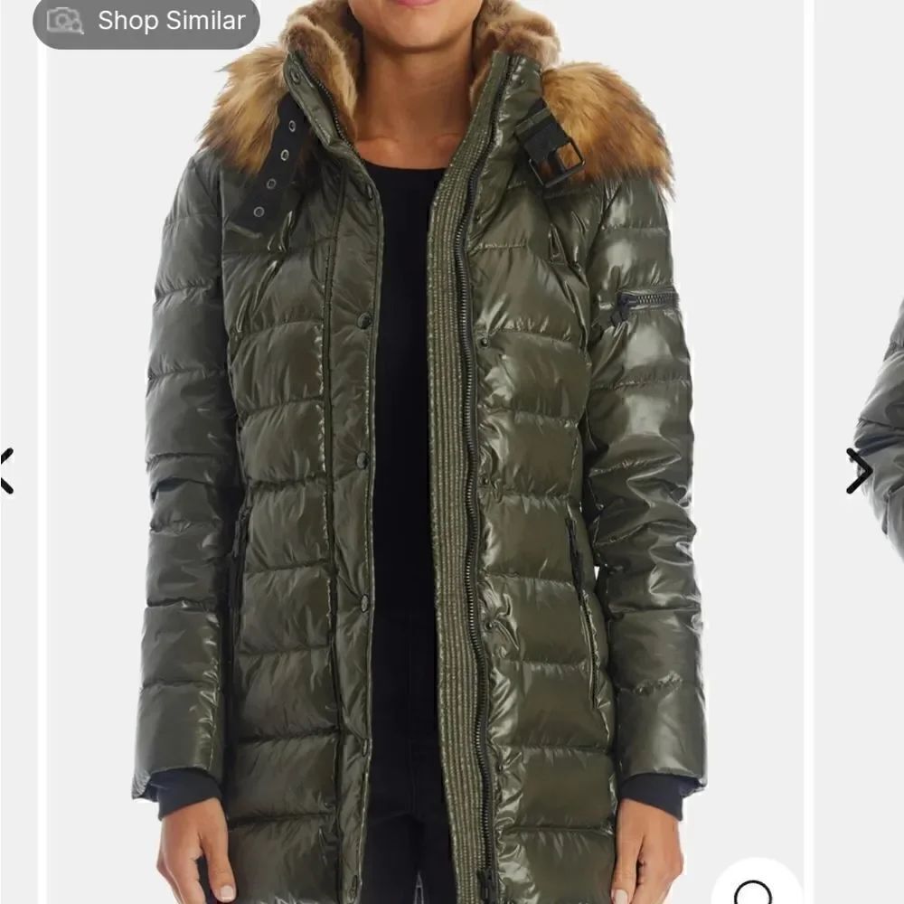S13 Chelsea Faux Fur Trimmed Duck Down Puffer
